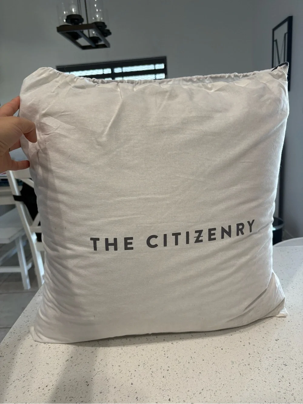 NEW The Citizenry Square Decorative Pillow The Carrizo Alpaca Bouncle 20x20